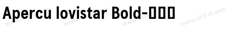Apercu lovistar Bold字体转换